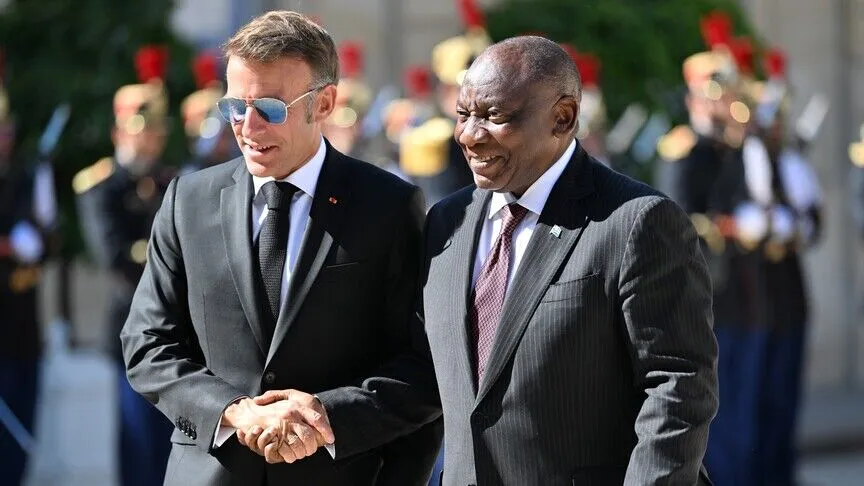 Macron reçoit Ramaphosa pour renforcer le partenariat franco-sud-africain.