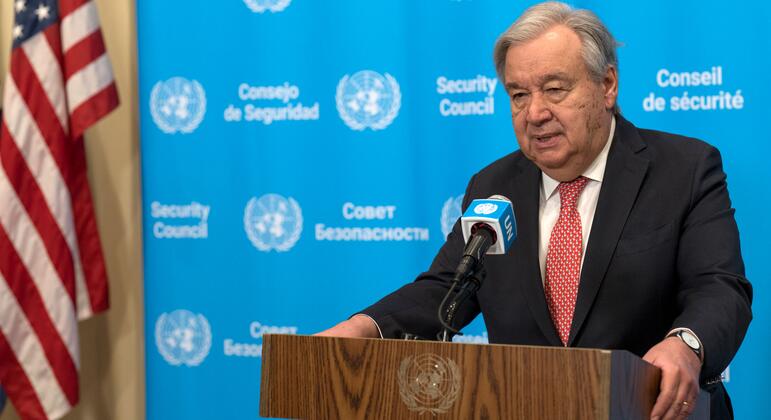 Antoine Guterres condamne les frappes israéliennes contre le Liban.