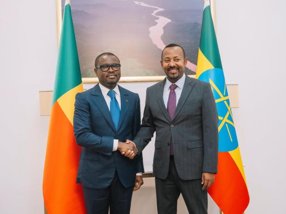 Le Premier ministre Abiy s'entretient avec le président du Bénin, Romuald Wadagni, afin de renforcer les liens entre les deux pays.
