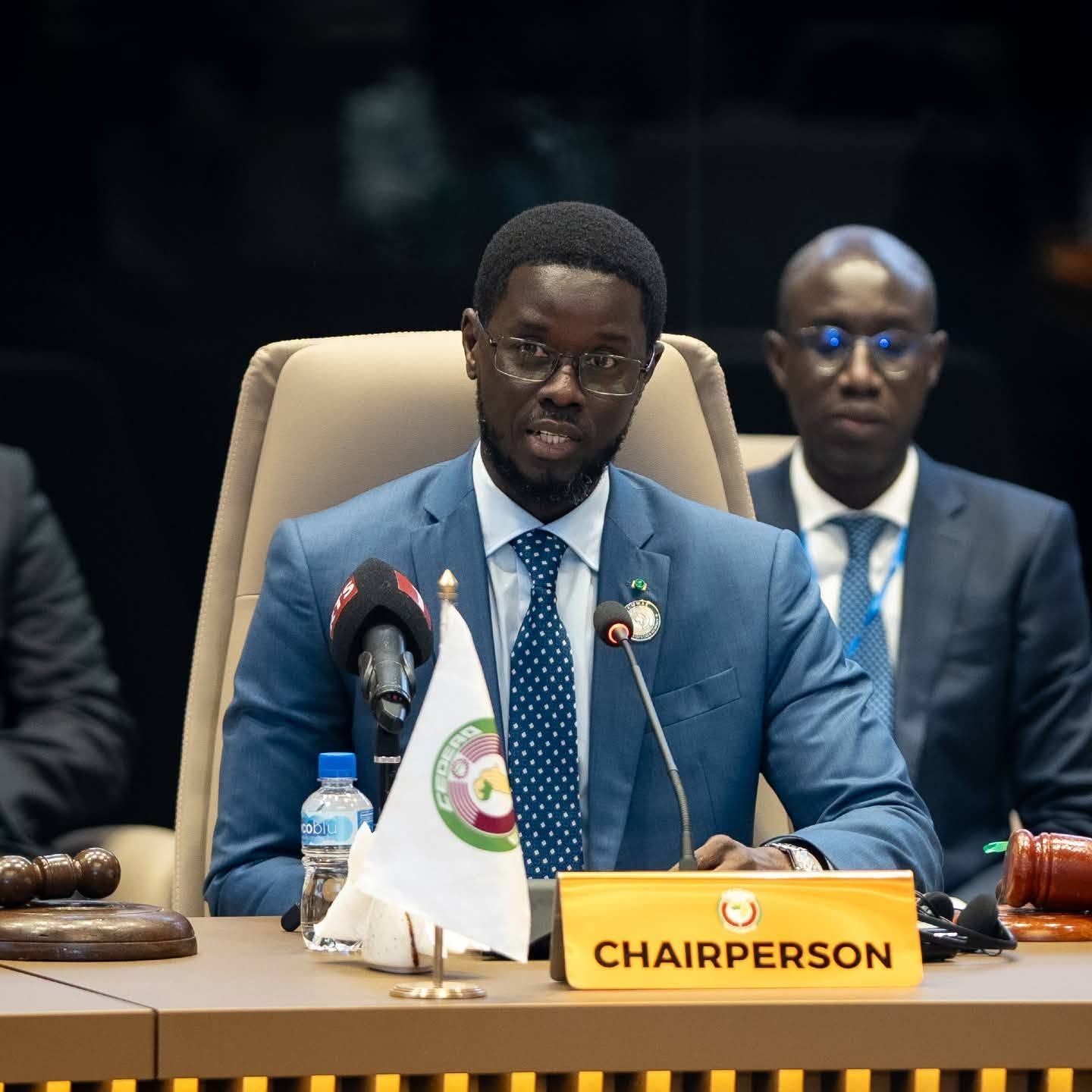 Le Chef de l'État sénégalais, Bassirou Diomaye Faye prend la tête de la conférence des Chefs d'Etat et de gouvernement de la CEDEAO.