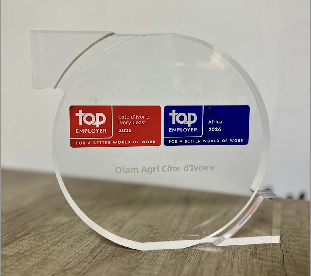 Distinction : Olam Agri certifié Top Employer pour la 6e fois consécutive en Afrique