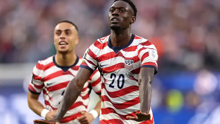 La véritable révélation du début de la Coupe du Monde :  l'attaquant américain Folarin Balogun,