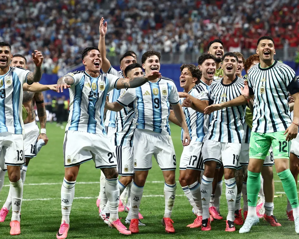 L'Argentine, seule représentante sud-américaine en quarts de finale de la Coupe du monde.